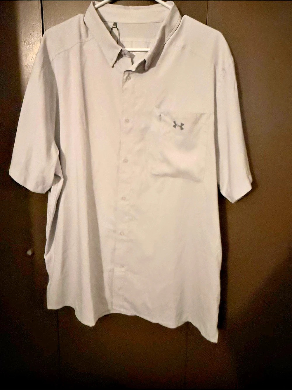 Under Armour Men's Ultimate Short Sleeve Buttondown Polo gray 2XL